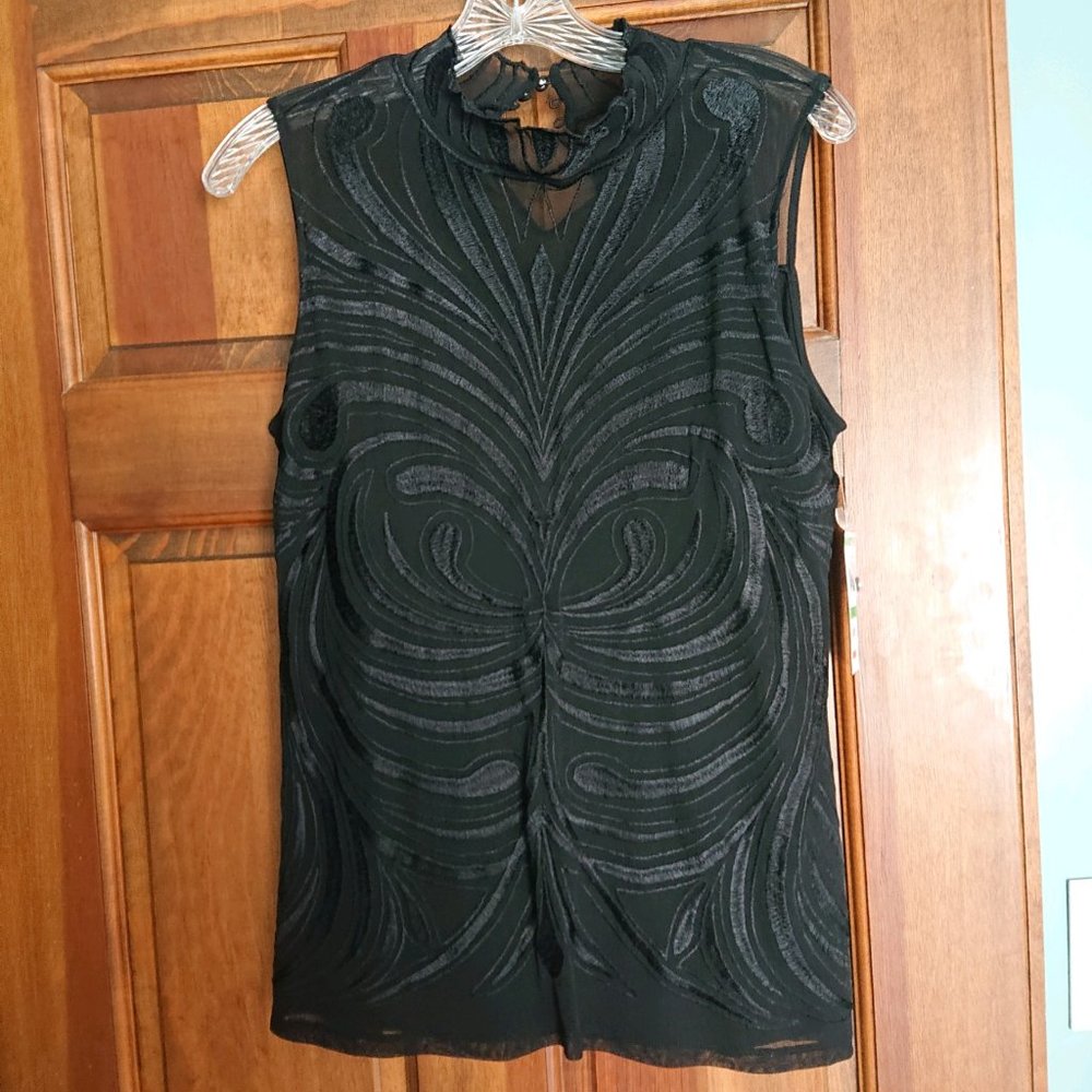 Modern Romance Embellished Sleeveless Top - Size L  NWT